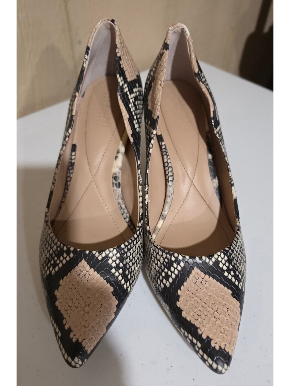 Alfani Women's Snake Print Pointed Toe Pumps Heels Size 7.5M